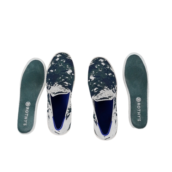 Rothy’s Sea Green Shibori Original Slip On Sneaker Size 8 - Picture 6 of 8